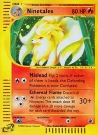 Ninetales - 21/165 (EX) Holo Rare - Light Play Reverse Holofoil