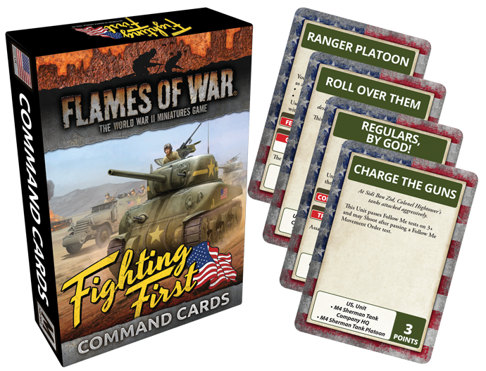 Flames of War: WWII: Command Cards (FW243C) - Fighting First, USA (Mid)