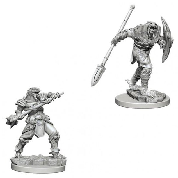 D&D: Nolzur's Marvelous Miniatures - Dragonborn Male Fighter w/ Spear (73340)