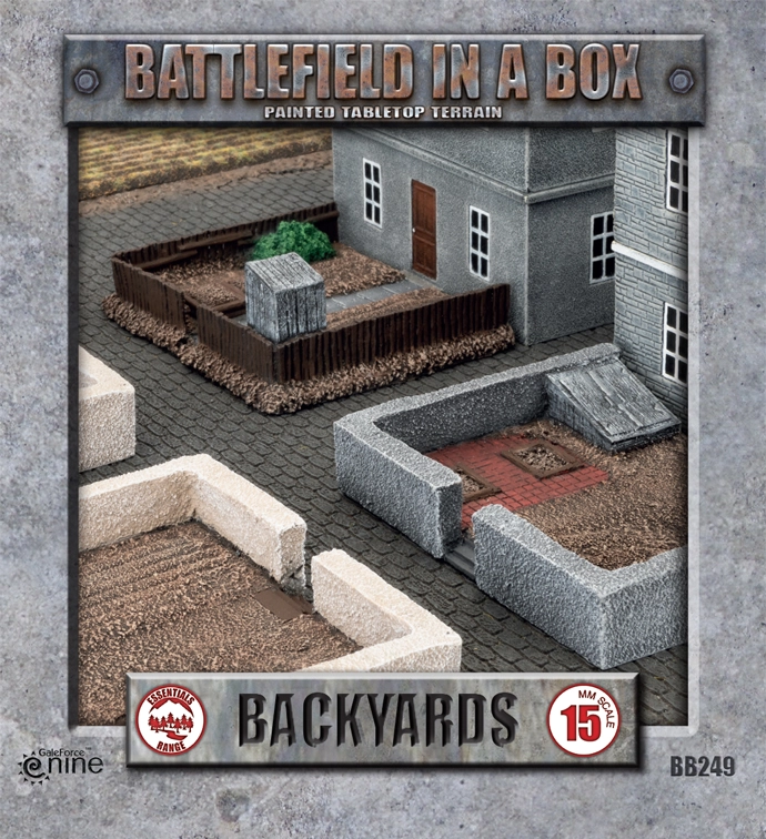 Flames of War: WWII: Battlefield in a Box (BB249) - European: Backyards (x4)