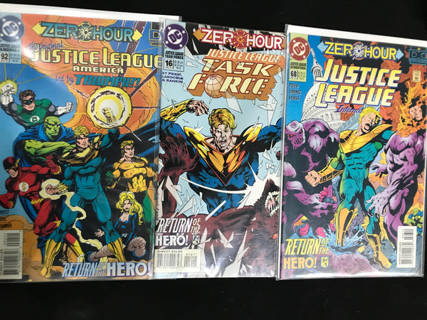 Justice League Return of the Hero #1-3 Comic Bundle
