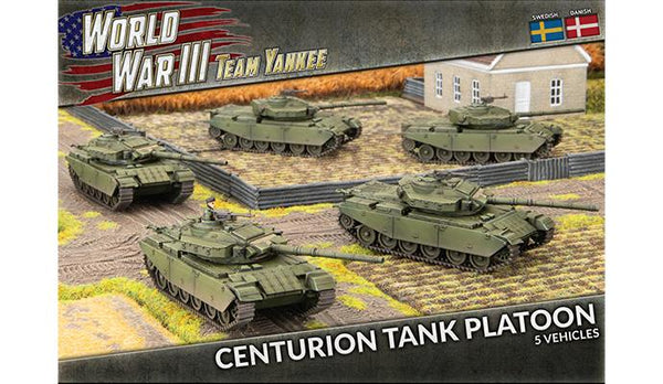 Flames of War: Team Yankee WW3: Swedish (TSWBX02) - Centurion Tank Platoon (x5 Plastic)