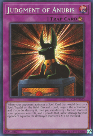 Judgment of Anubis (DCR-EN105 (c) 2020 25th Anniversary) Secret Rare - Near Mint Unlimited