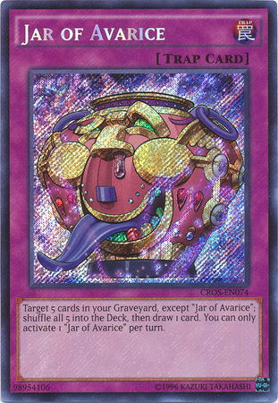 Jar of Avarice (CROS-EN074) Secret Rare - Near Mint Unlimited