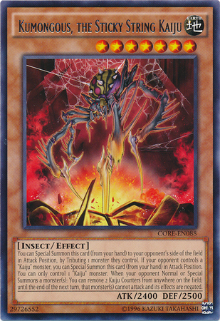 Kumongous, the Sticky String Kaiju (CORE-EN088) Rare - Near Mint Unlimited