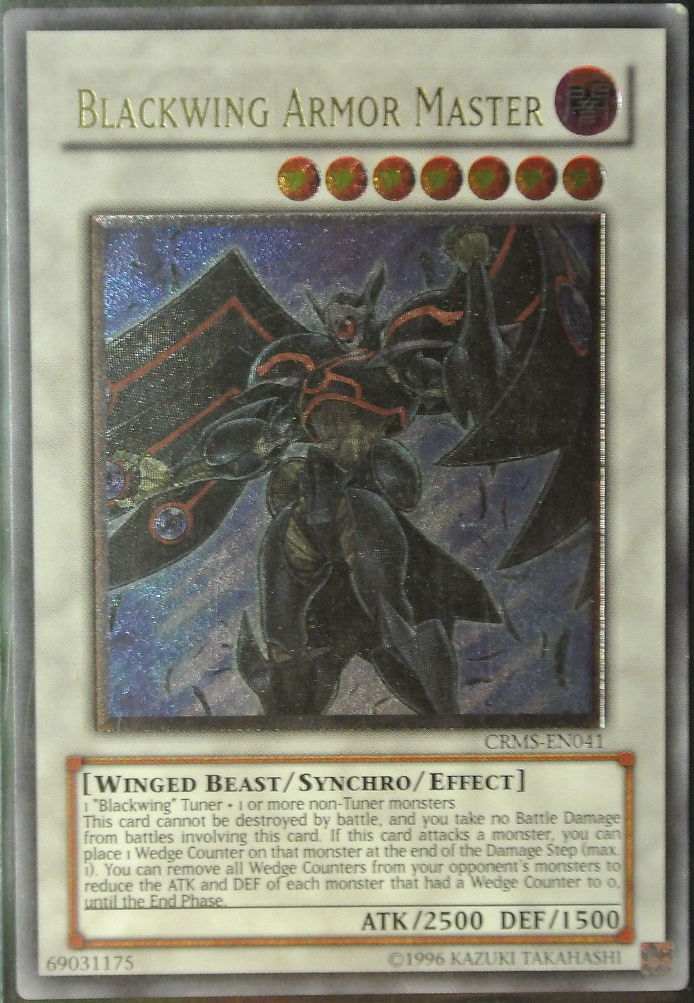 Blackwing Armor Master (CRMS-EN041) Ultimate Rare - Near Mint Unlimited