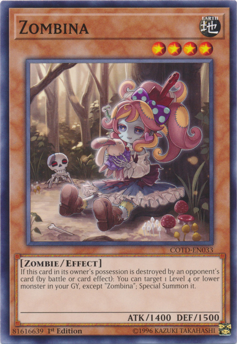 Zombina (COTD-EN033) Near Mint 1st Edition - Common