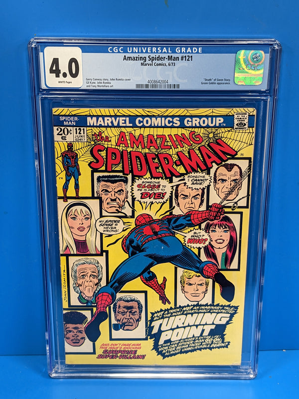 Amazing Spider-Man (1963 Series) #121 (CGC 4.0)  Death of Gwen Stacy