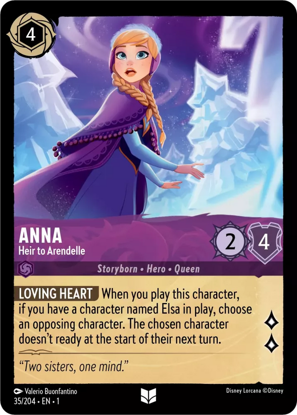 Anna - Heir to Arendelle (The First Chapter 35/204) Uncommon - Near Mint