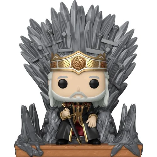 POP Figure Deluxe: House of the Dragon #0012 - Viserys Targaryen on the Iron Throne