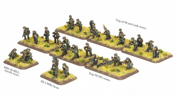 Flames of War: Team Yankee WW3: Swedish (TSW702) - Armoured Rifle Platoon (x32 figures)