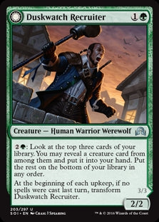 Duskwatch Recruiter // Krallenhorde Howler (SOI-U)