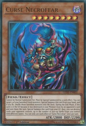 Cursed Necrofear (LED5-EN001) 1st Edition