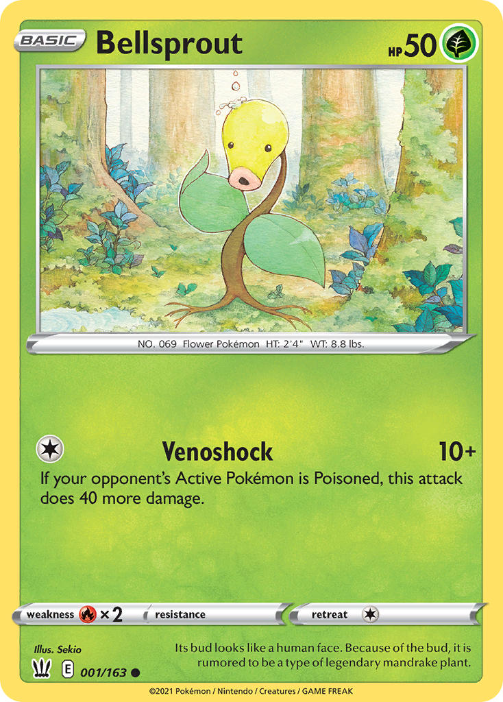 Bellsprout - 001/163 (SWSH05) Common - Near Mint