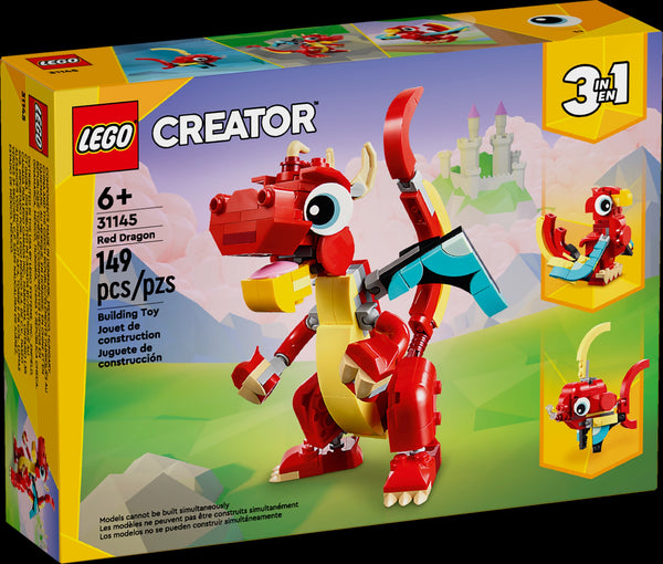 Lego: Creator 3 in 1 - Red Dragon (31145)