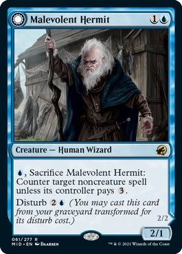 Malevolent Hermit//Benevolent Geist (MID-R)