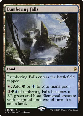 Lumbering Falls (BFZ-R) Moderate Play