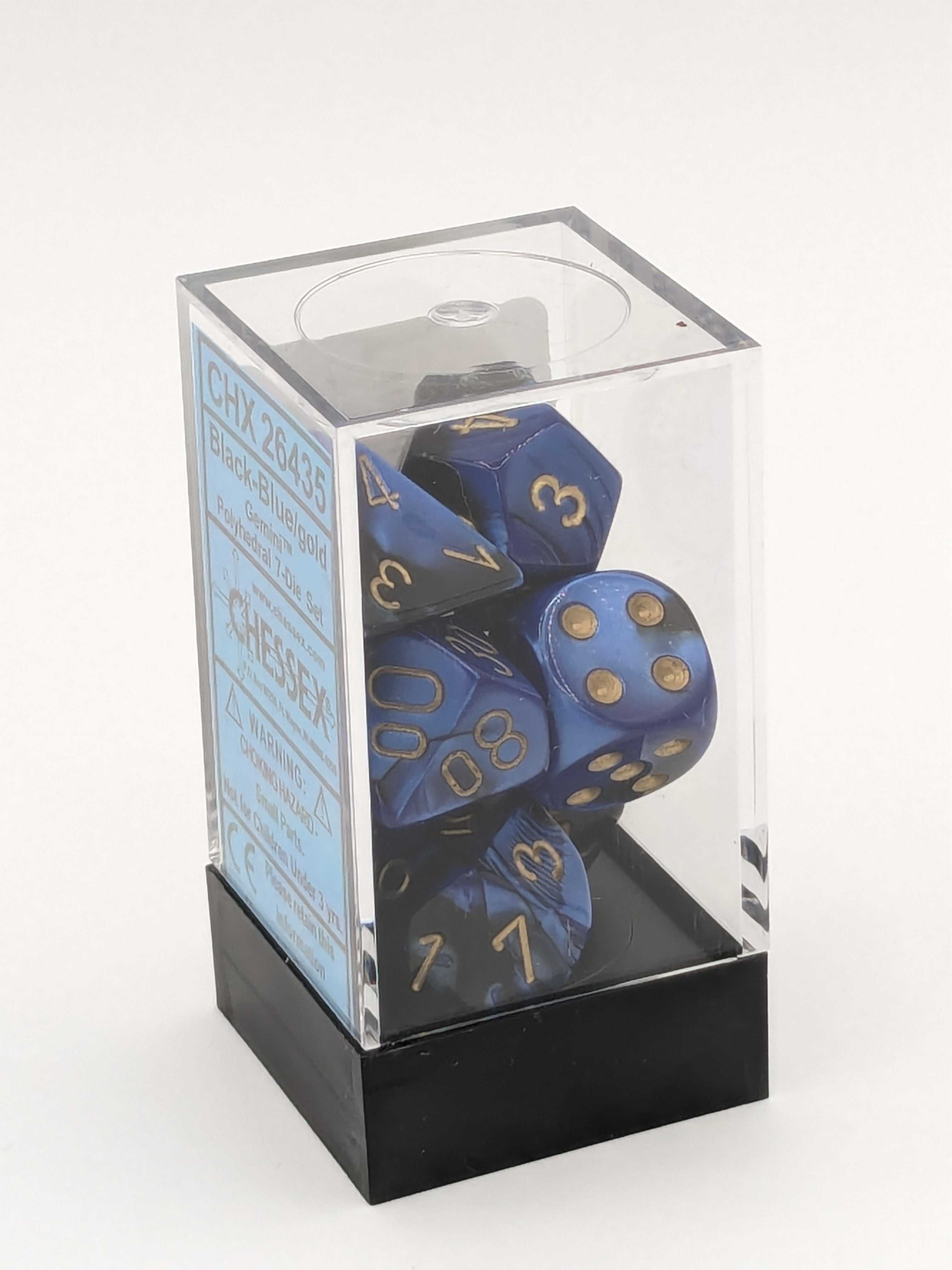 Marscon 2024 Swag: Gemini Black-Blue/Gold Poly Set (7)