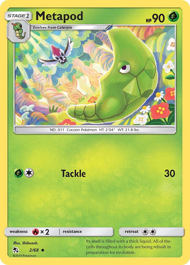 Metapod - 02/68 (HIF) Uncommon - Near Mint