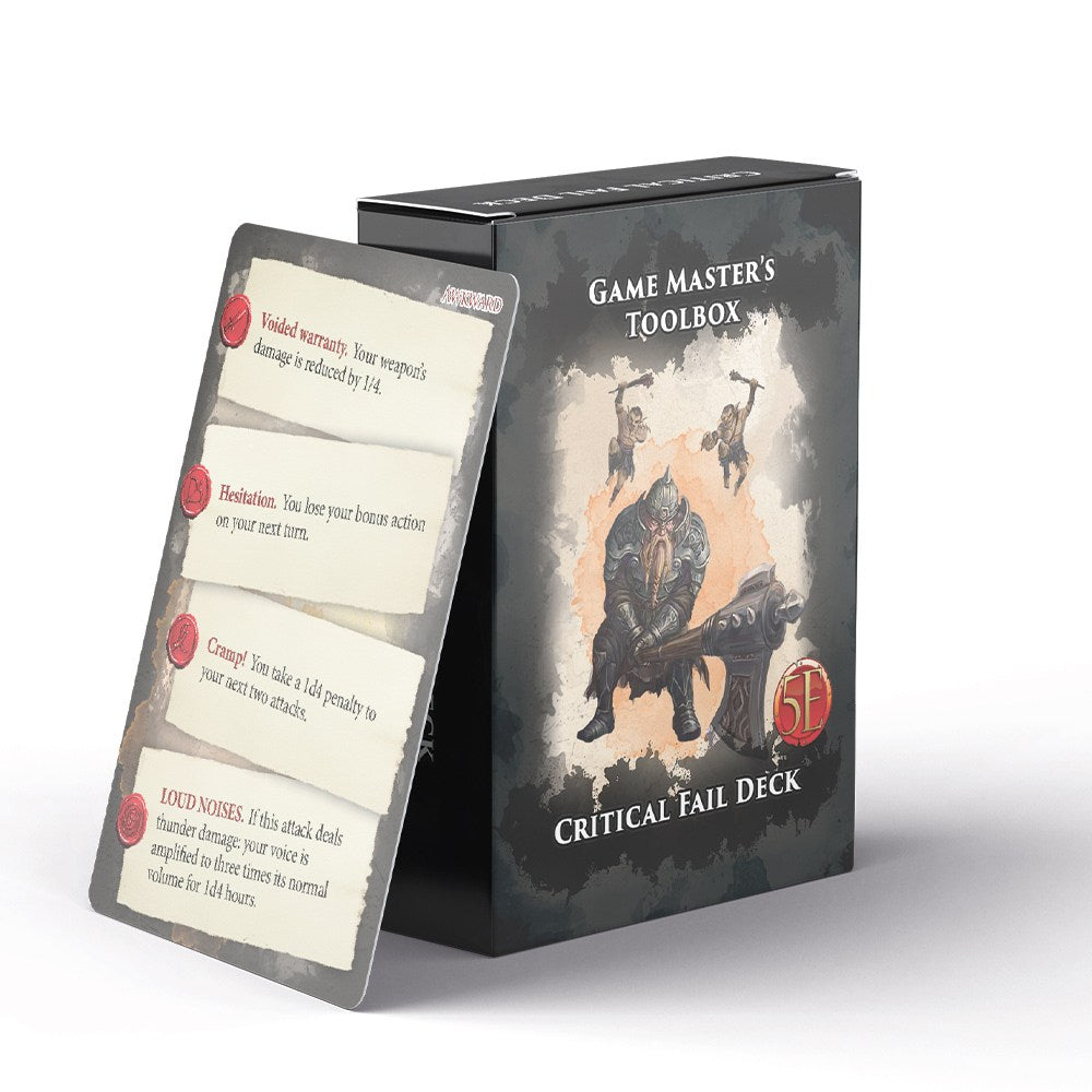 D&D 5E OGL: Game Master's Toolbox - Critical Fail Deck
