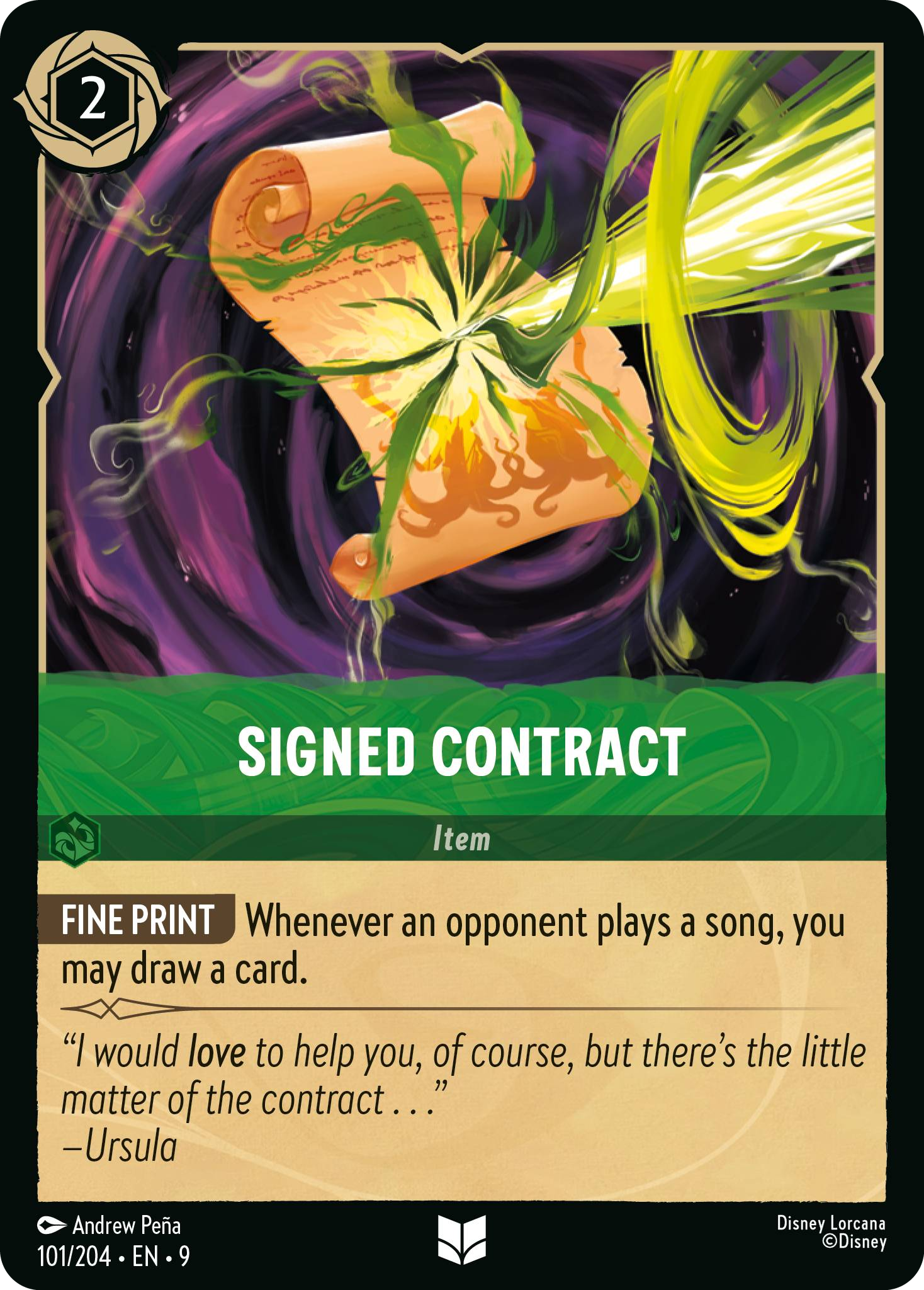 Signed Contract (Fabled - 101/204) Uncommon