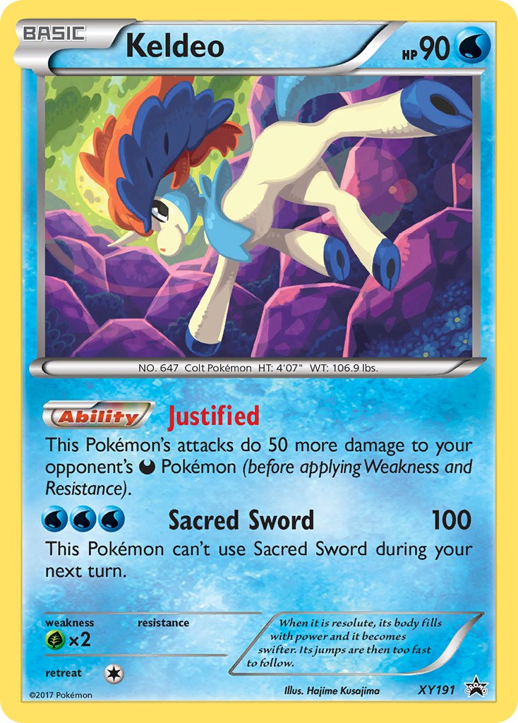 Keldeo - XY191 (XY:PR) Promo - Near Mint Holofoil
