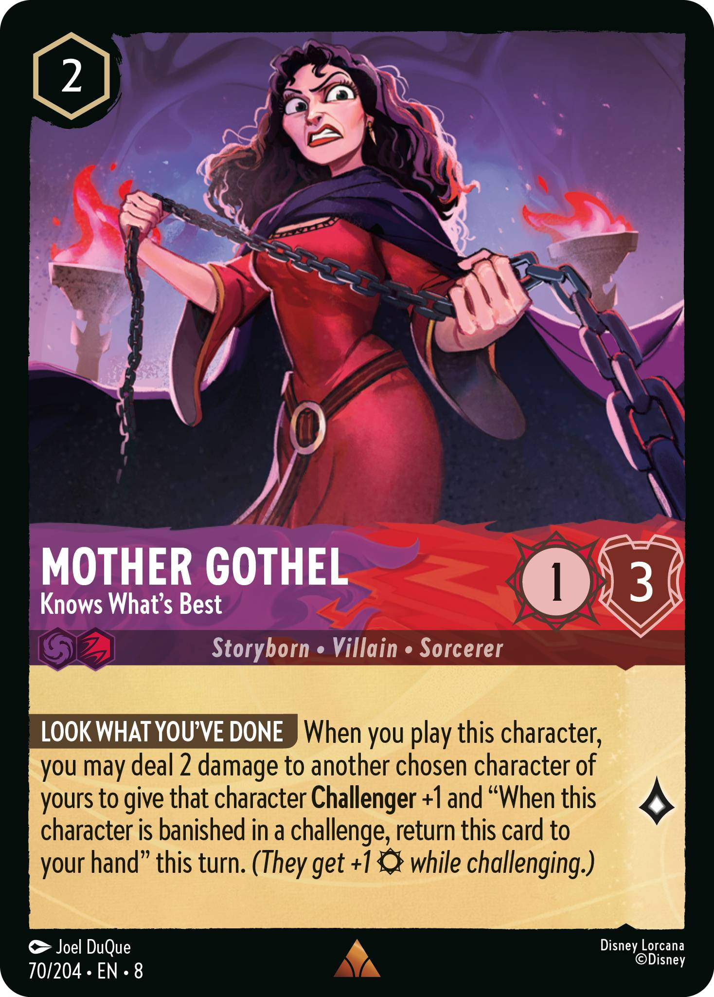 Mother Gothel - Knows What's Best (Reign of Jafar - 070/204 ) Rare