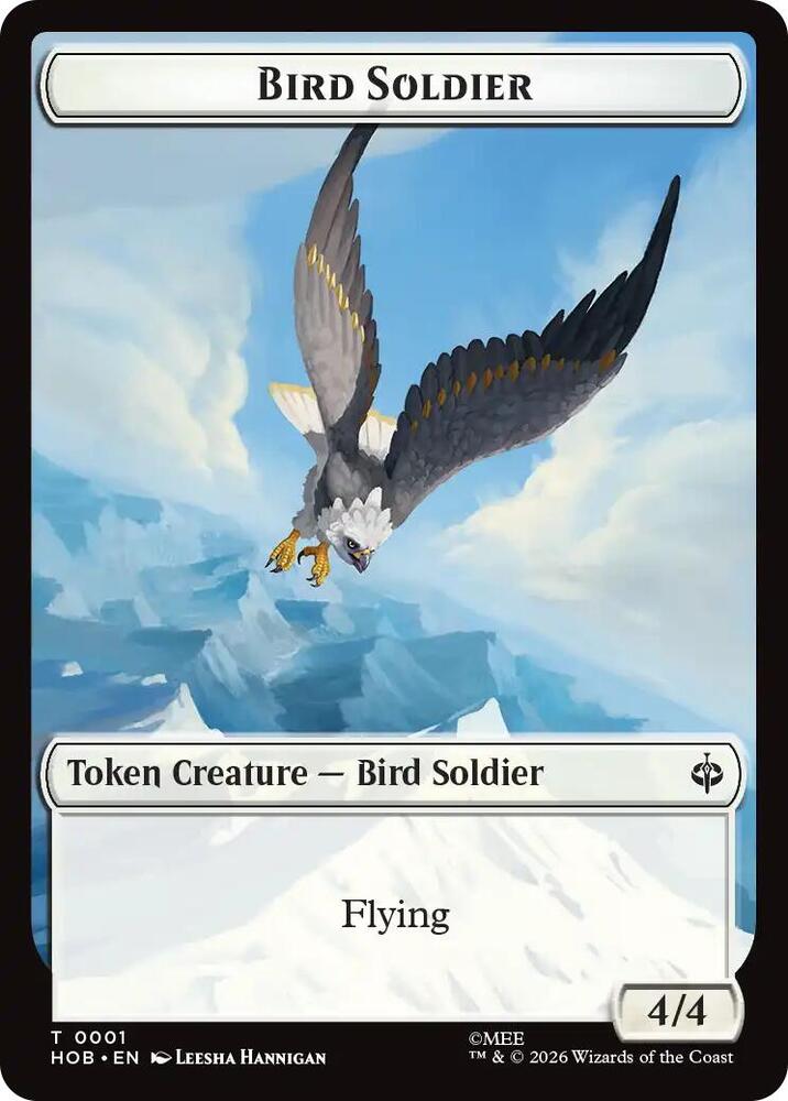 Bird Soldier // Axe Double-Sided Token - (HOB)