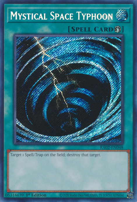 Mystical Space Typhoon (RA02-EN048) Secret Rare - Near Mint 1st Edition