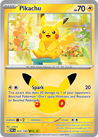 Pikachu - 025/128 (30C) Pikachu Rare