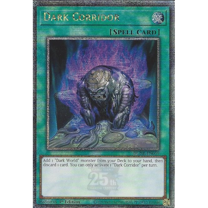 Dark Corridor (DUNE-EN059) Quarter Century Secret Rare - Near Mint 1st Edition