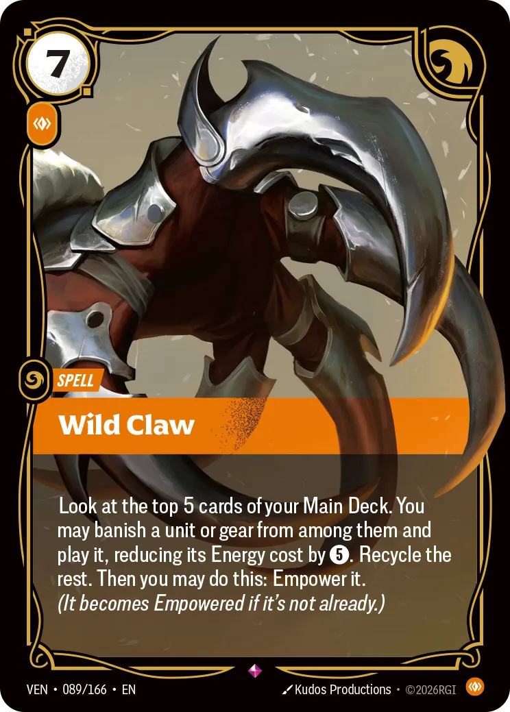 Wild Claw - 089/166 (VEN) Rare