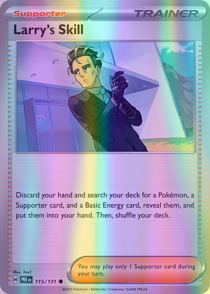 Larry's Skill - 115/131 (PRE) Common - Near Mint Reverse Holofoil