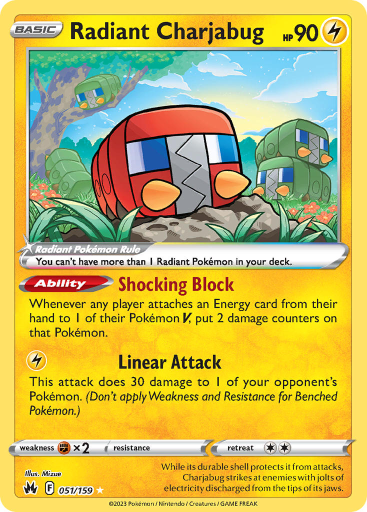 Radiant Charjabug - 051/159 (CRZ) Radiant Rare