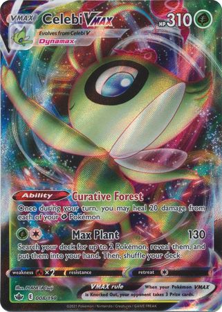 Celebi VMAX - 008/198 (SWSH06) Ultra Rare - Near Mint Holofoil