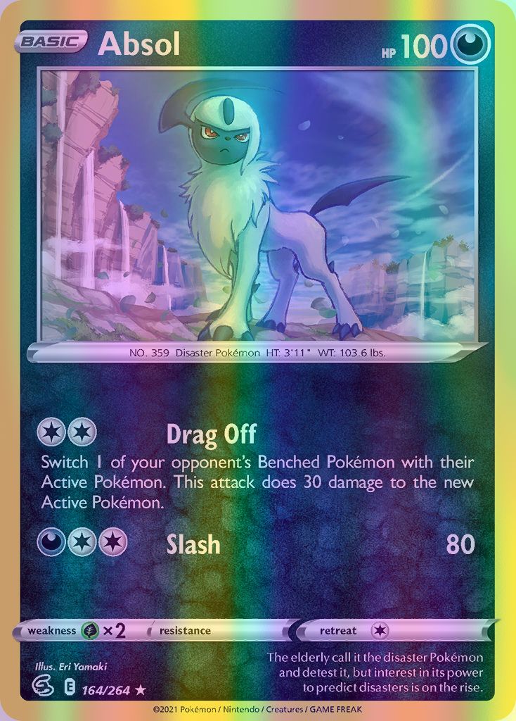 Absol - 164/264 (SWSH08) Rare - Near Mint Reverse Holofoil