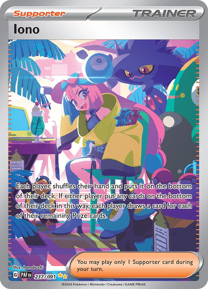Iono - 237/091 (PAF) Special Illustration Rare - Near Mint Holofoil