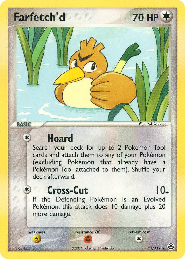 Farfetch'd - 23/112 (RG) Rare - Light Play Reverse Holofoil
