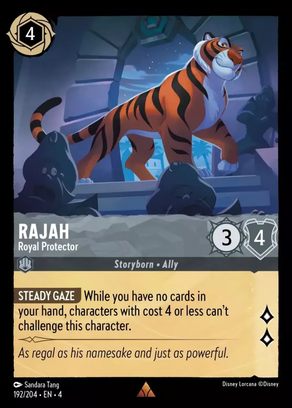 Rajah - Royal Protector (Ursula's Return 192/204) Rare - Near Mint