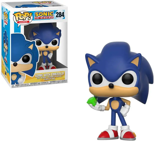 POP Figure: Sonic the Hedgehog #284 - Sonic With Emerald