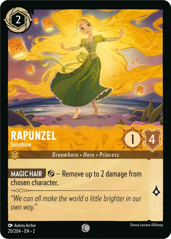 Rapunzel - Sunshine (Rise of the Floodborn 20/204) Common - Near Mint