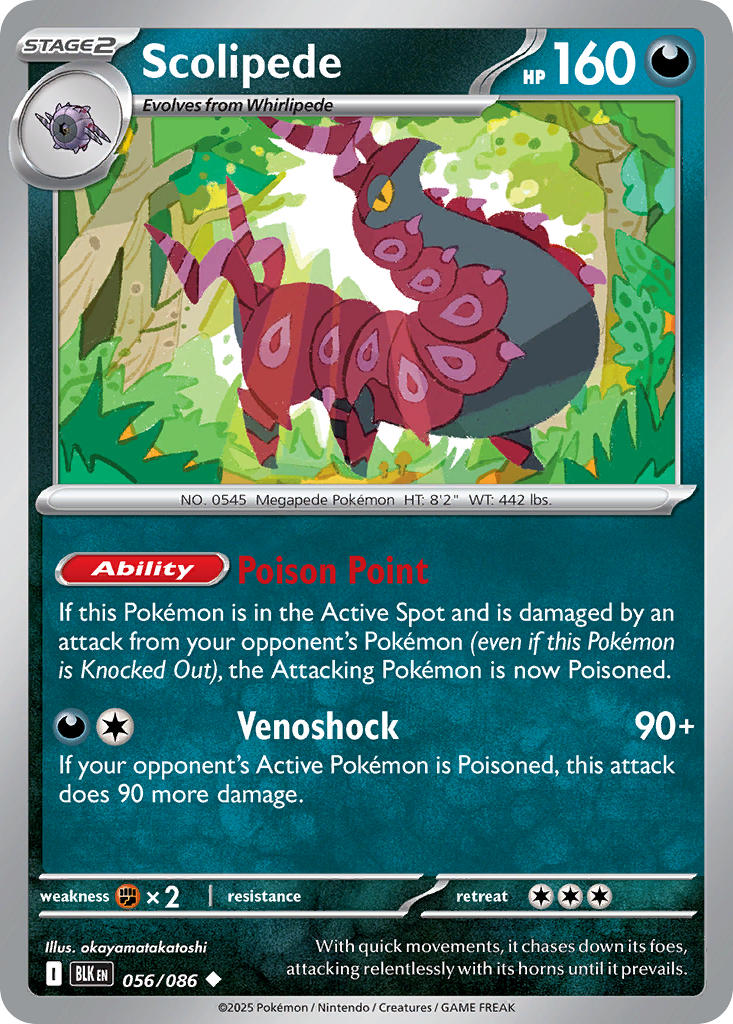 Scolipede - 056/086 (BLK) Uncommon
