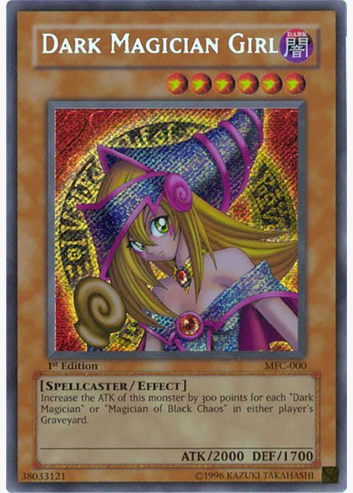 Dark Magician Girl (MFC-000) Secret Rare Unlimited Light Play
