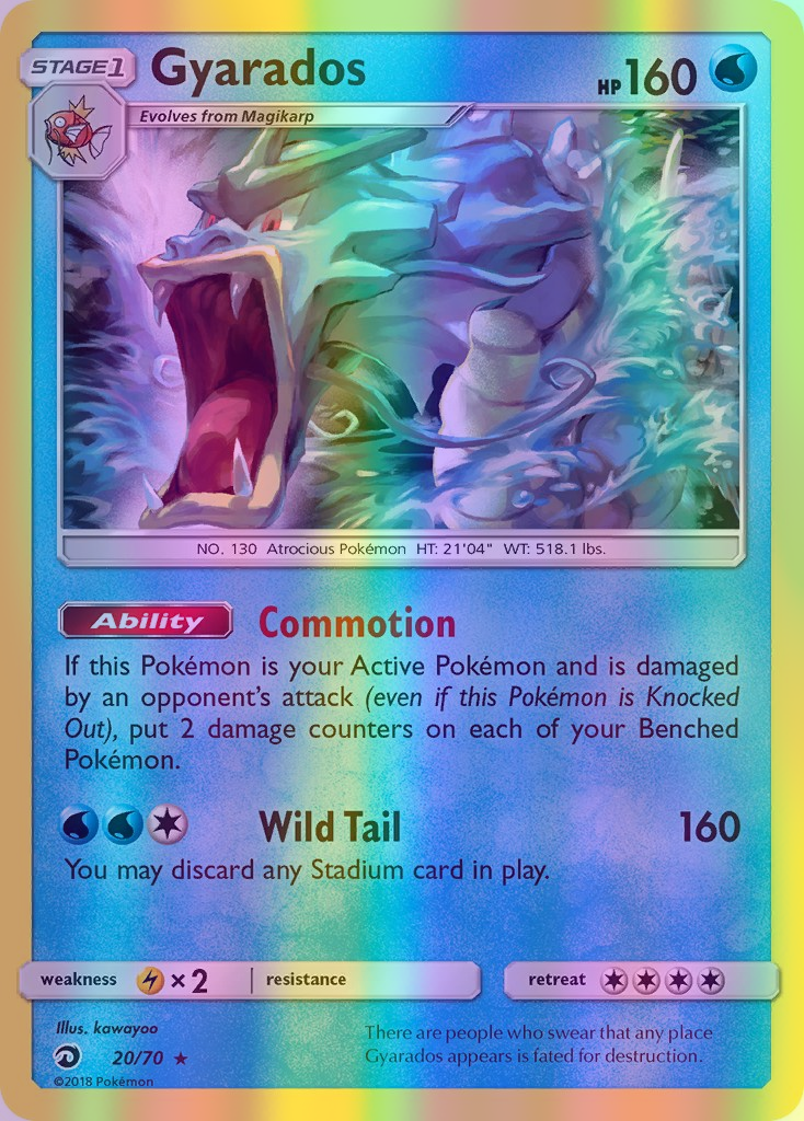 Gyarados - 20/70 (DRM) Holo Rare - Near Mint Reverse Holofoil