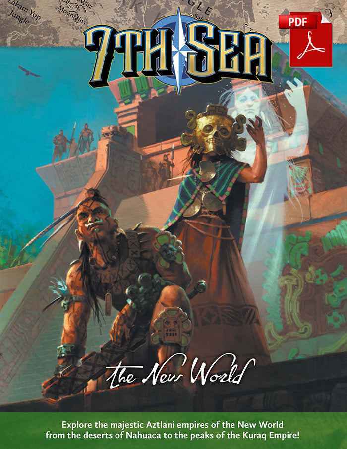 7th Sea RPG 2nd Edition - Bundle (Core Rulebook, GM Screen, Lands of Gold and Fire, The New World)