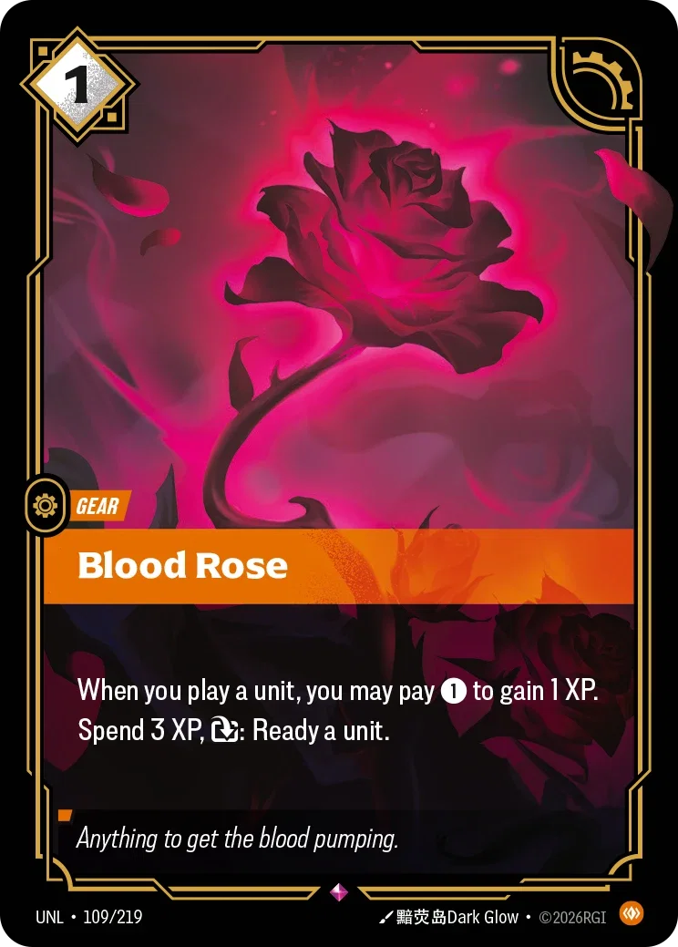Blood Rose - 109/219 (UNL) Rare