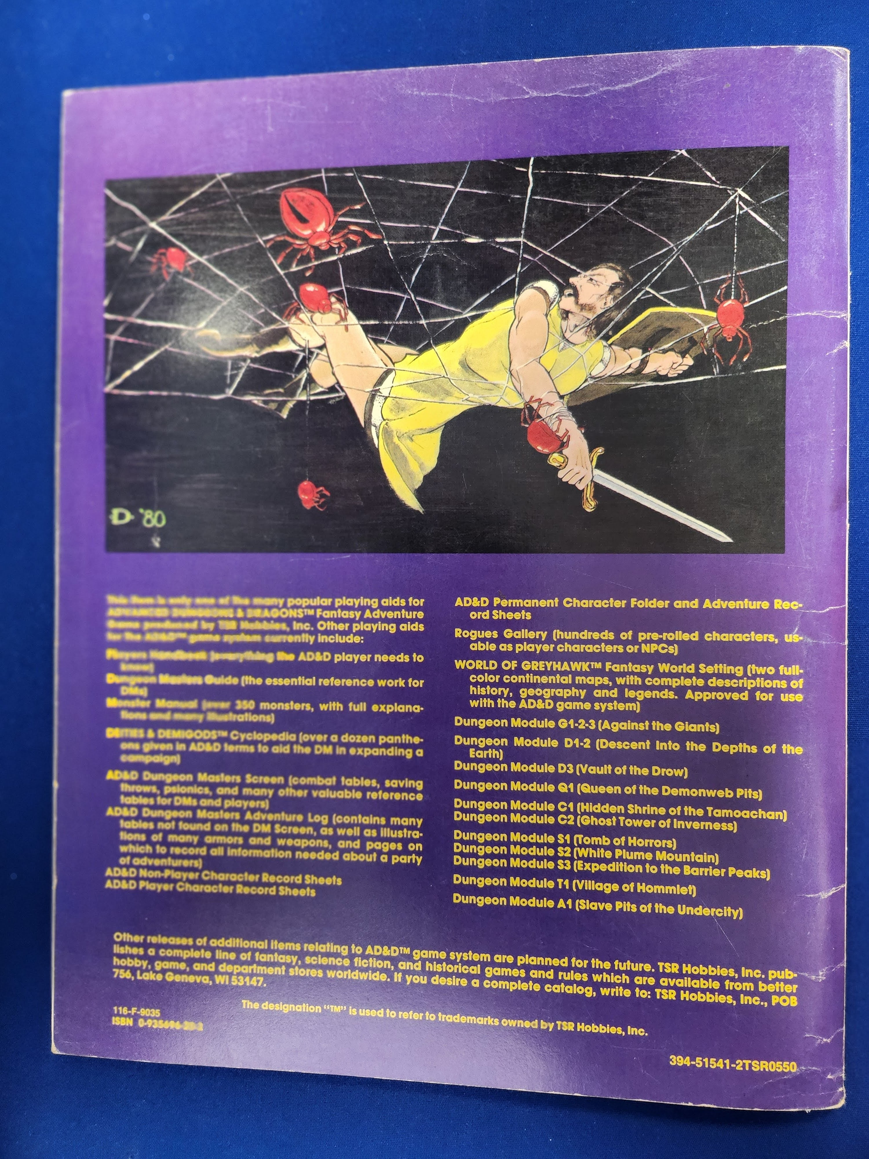 AD&D Dungeon Module Q1: Queen of the Demonweb Pits (USED) (9035) 4th Printing (See Details)