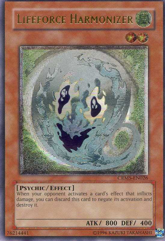 Lifeforce Harmonizer (CRMS-EN026) Ultimate Rare - Near Mint Unlimited