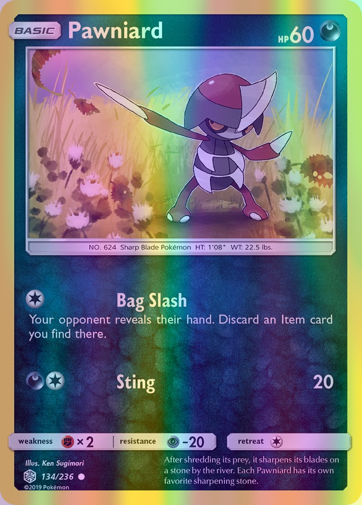 Pawniard - 134/236 (CEC) Common - Near Mint Reverse Holofoil