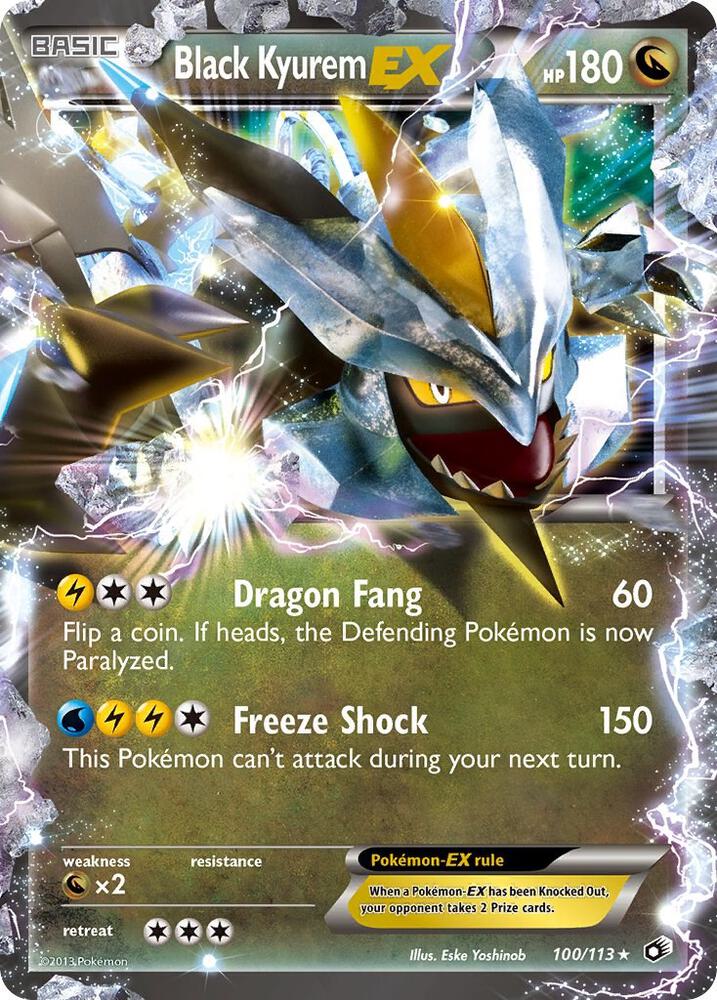 Black Kyurem EX (100/113) Near Mint Holofoil